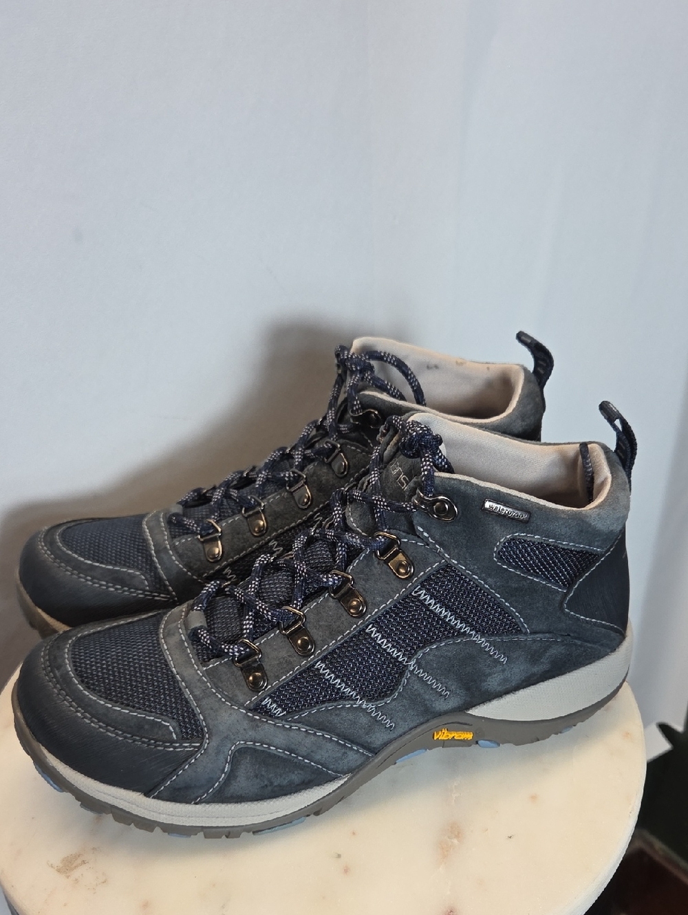 Dansko Navy Blue Suede & Mesh Ankle Boots